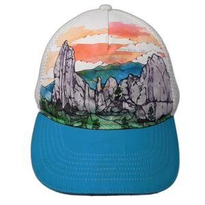 Headsweats Snapback Trucker Hat Multi One Size Adjustable Mesh Back Printed